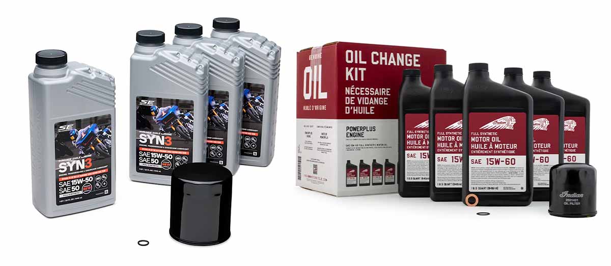harley davidson and indian motorcycle oil change kits